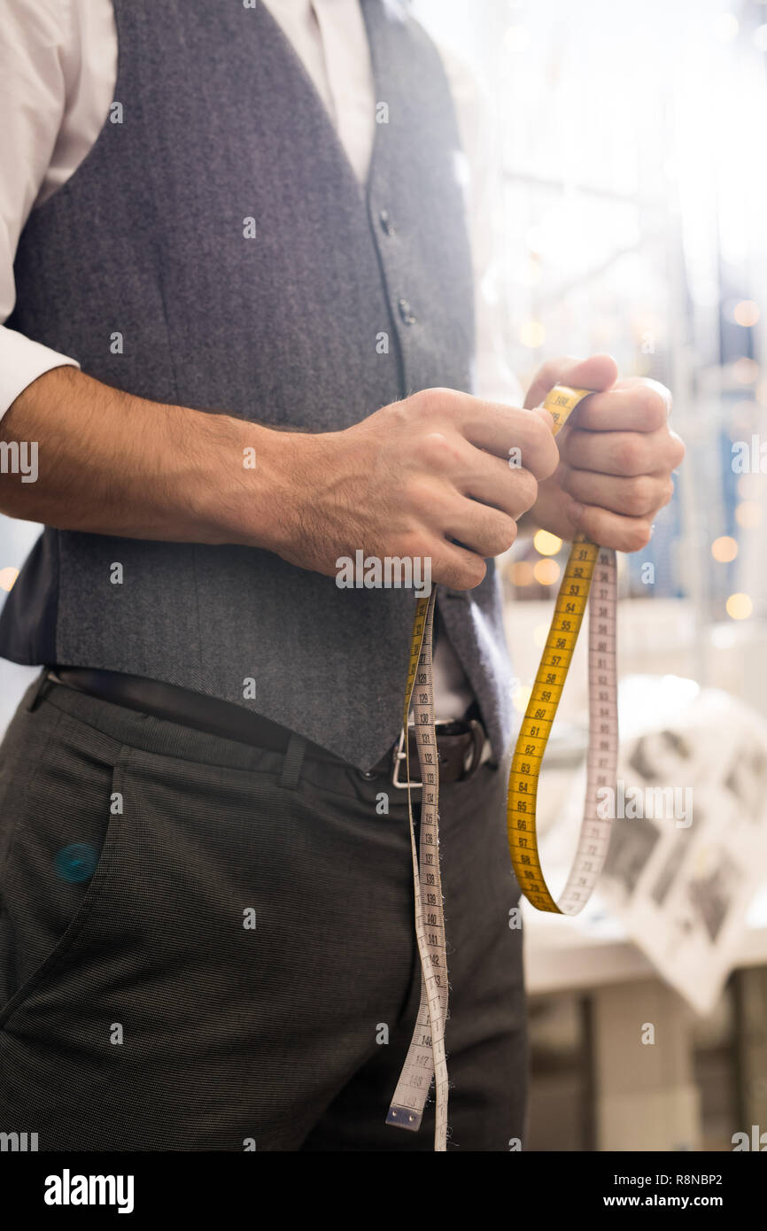 Cloth measuring tape for clothes making Stock Photo - Alamy