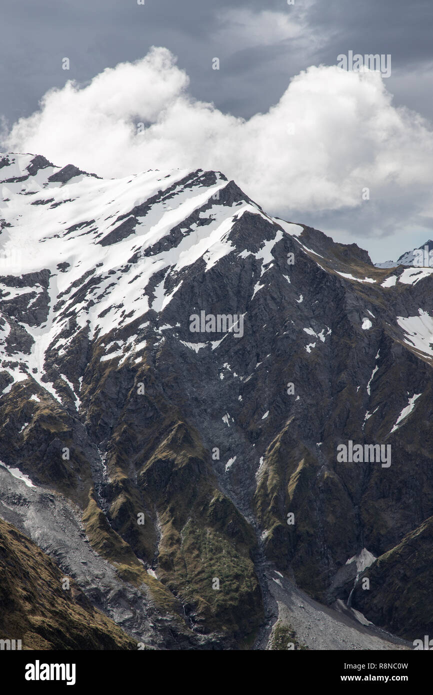 View from French Ridge, Mt Aspiring National Park, New Zealand Stock Photo