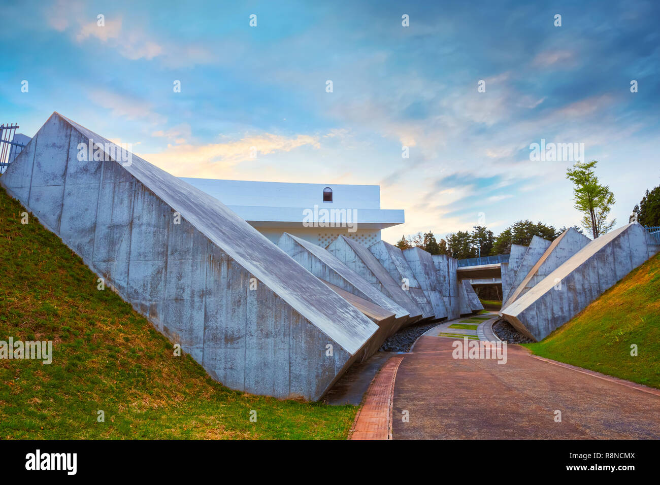 Tokyo, Japan - April 22 2018: The Aomori Museum of Art houses both temporary and permanent exhibits The museum's permanent collection includes three i Stock Photo