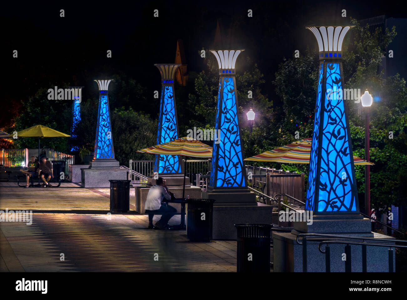 Decatur Square is pictured at night, June 4, 2014, in Decatur,