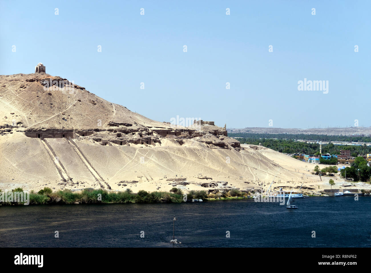 Tombs of the Nobles, rock cut tombs of high officials of the Egyptian ...