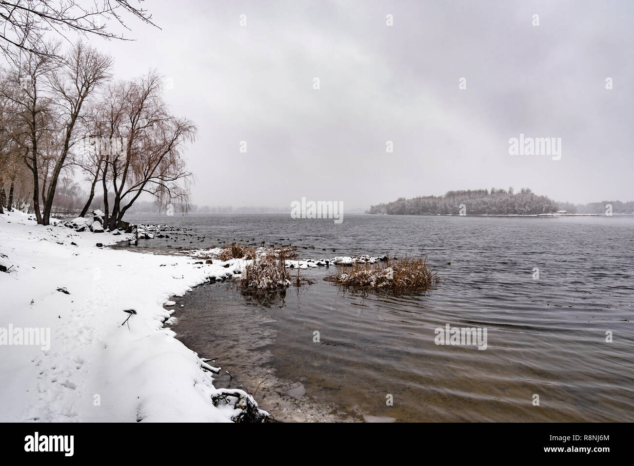 Flakes fall softly hi-res stock photography and images - Alamy
