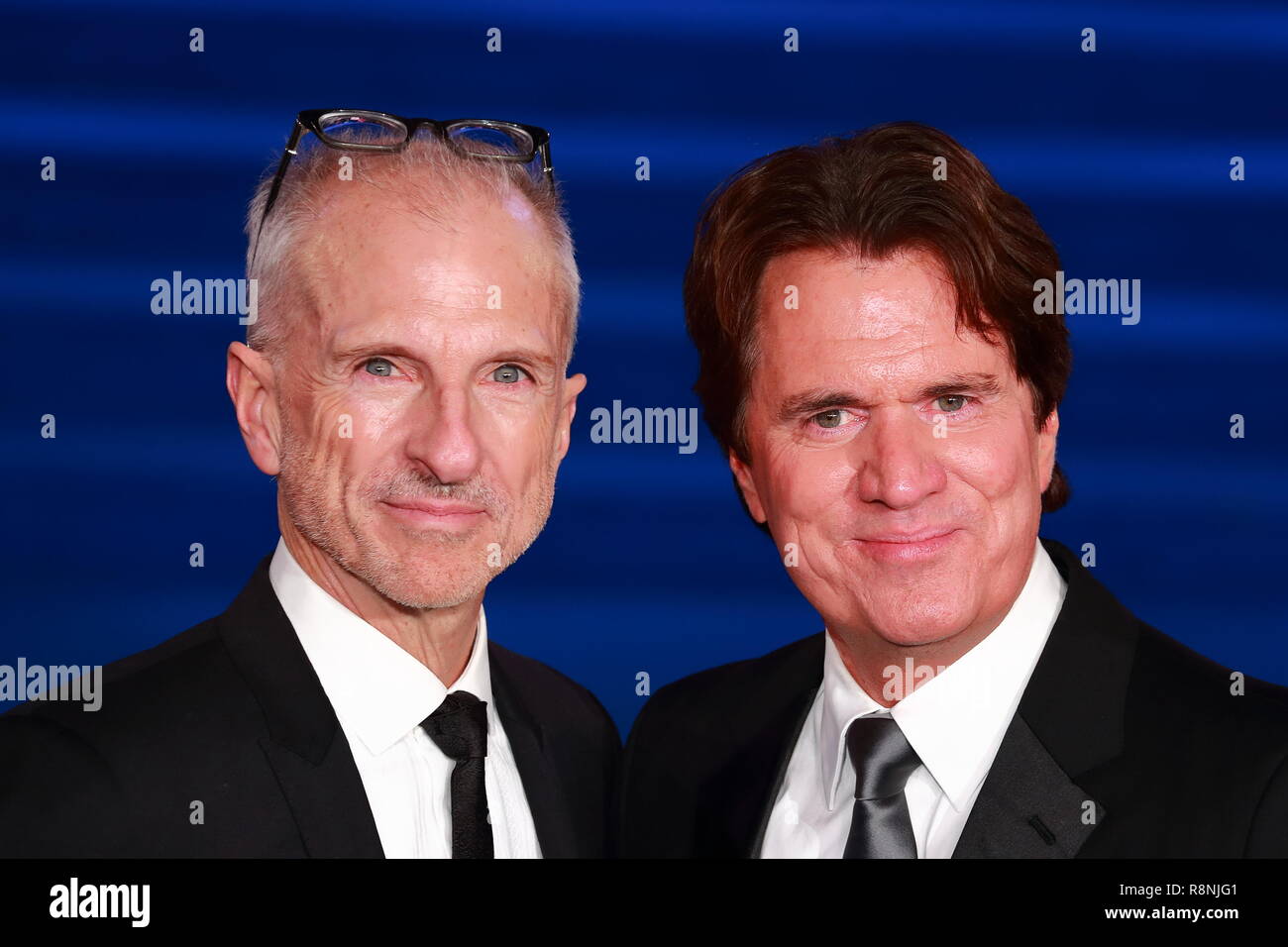 John DeLuca and Rob Marshall at the Premiere of Mary Poppins Returns at the Royal Albert Hall in London, UK Stock Photo