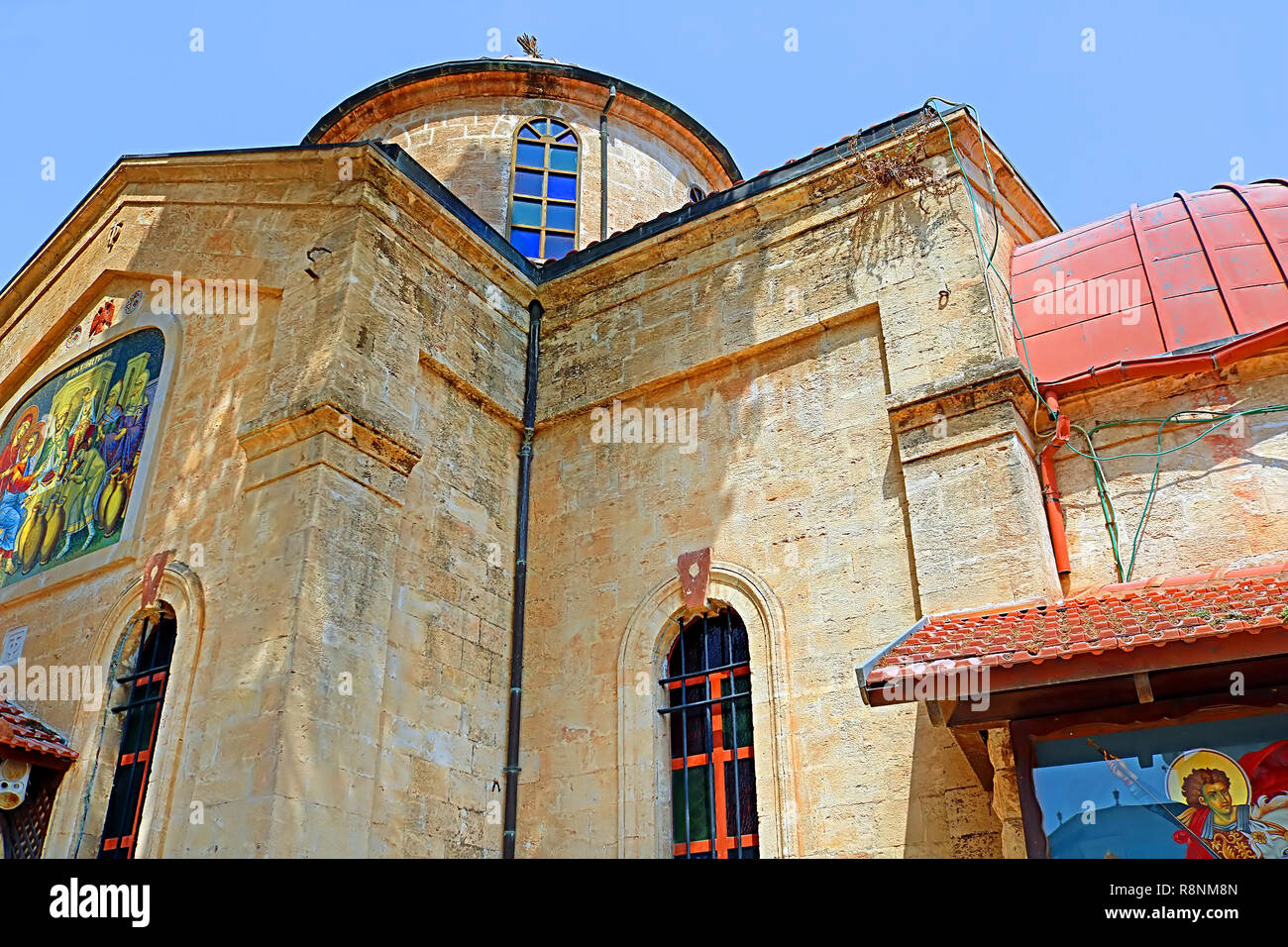 The Cana Greek Orthodox Wedding Church in Cana of Galilee, Kfar Kana, Israel Stock Photo