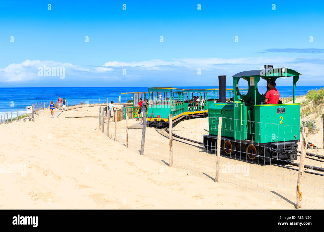Petit Train, Cap Ferret, France Stock Photo