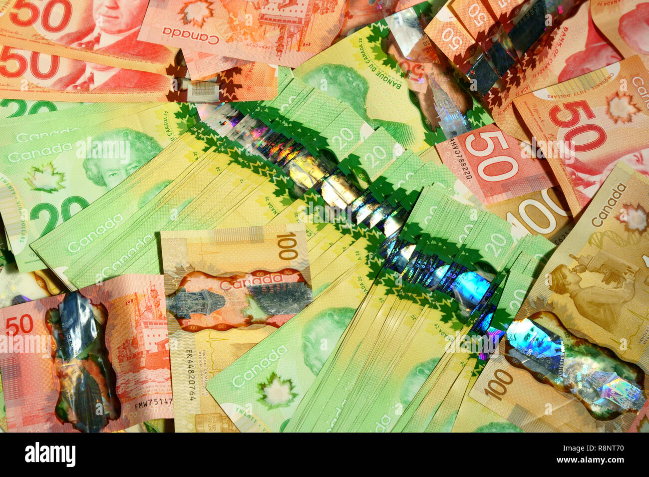 Canadian dollar bill 50 hi-res stock photography and images - Alamy