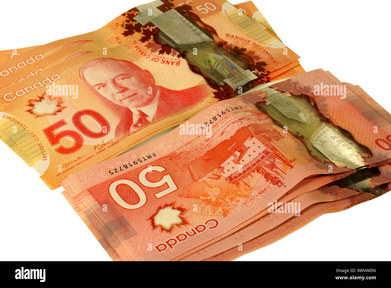 Canadian dollar bill 50 hi-res stock photography and images - Alamy