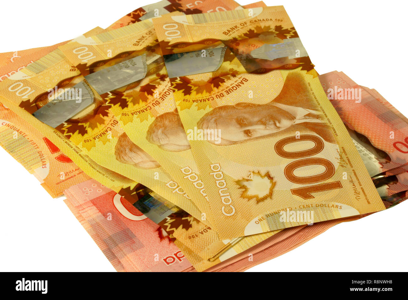 100 canadian dollar bill 50 hi-res stock photography and images