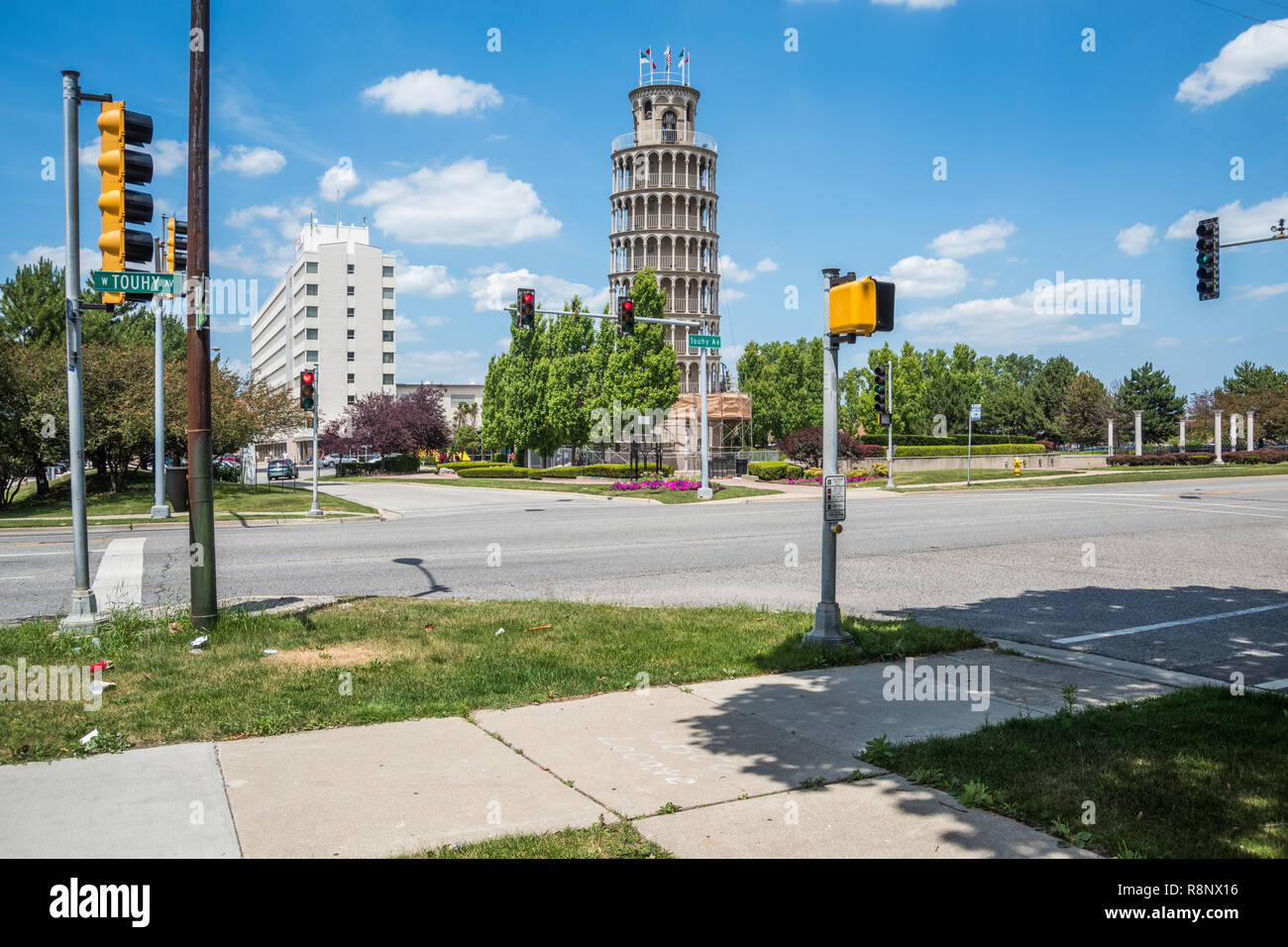 Leaning Tower of Niles Stock Photo