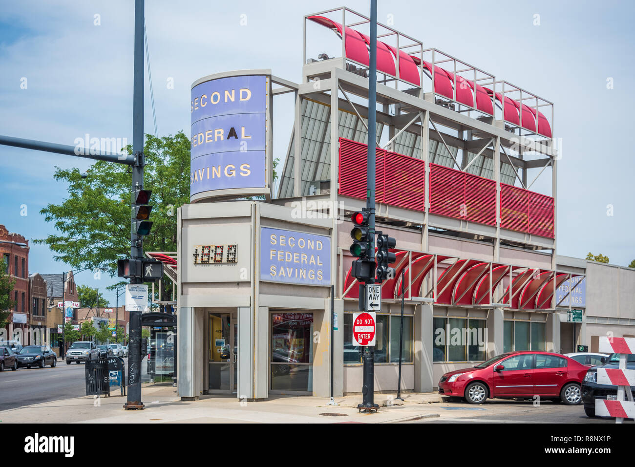Commercial buildings in the Archer Heights neighborhood Stock Photo Alamy