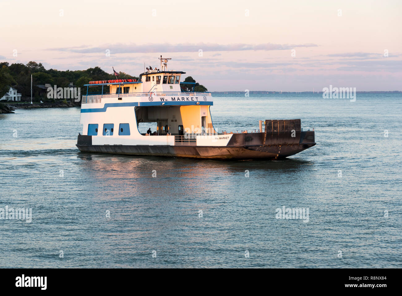 Catawba Island ferry servicing the western Lake Erie Islands Stock
