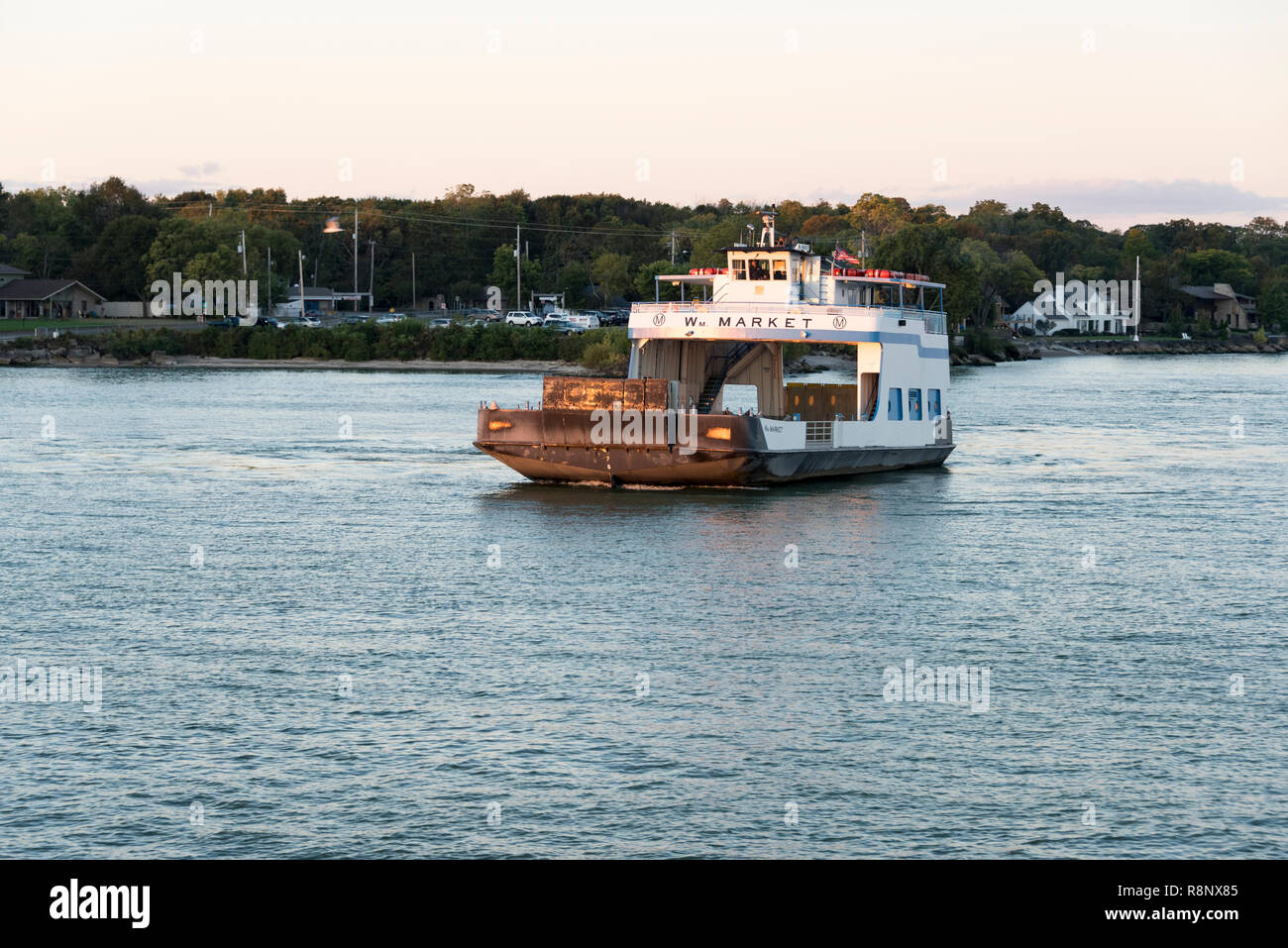 Catawba Island ferry servicing the western Lake Erie Islands Stock