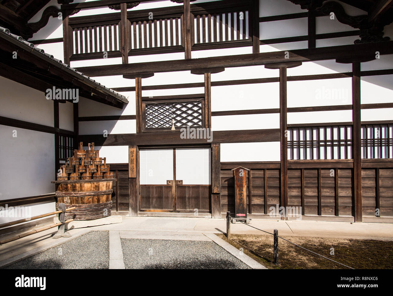The Rokuon-ji temple in Kyoto. Stock Photo
