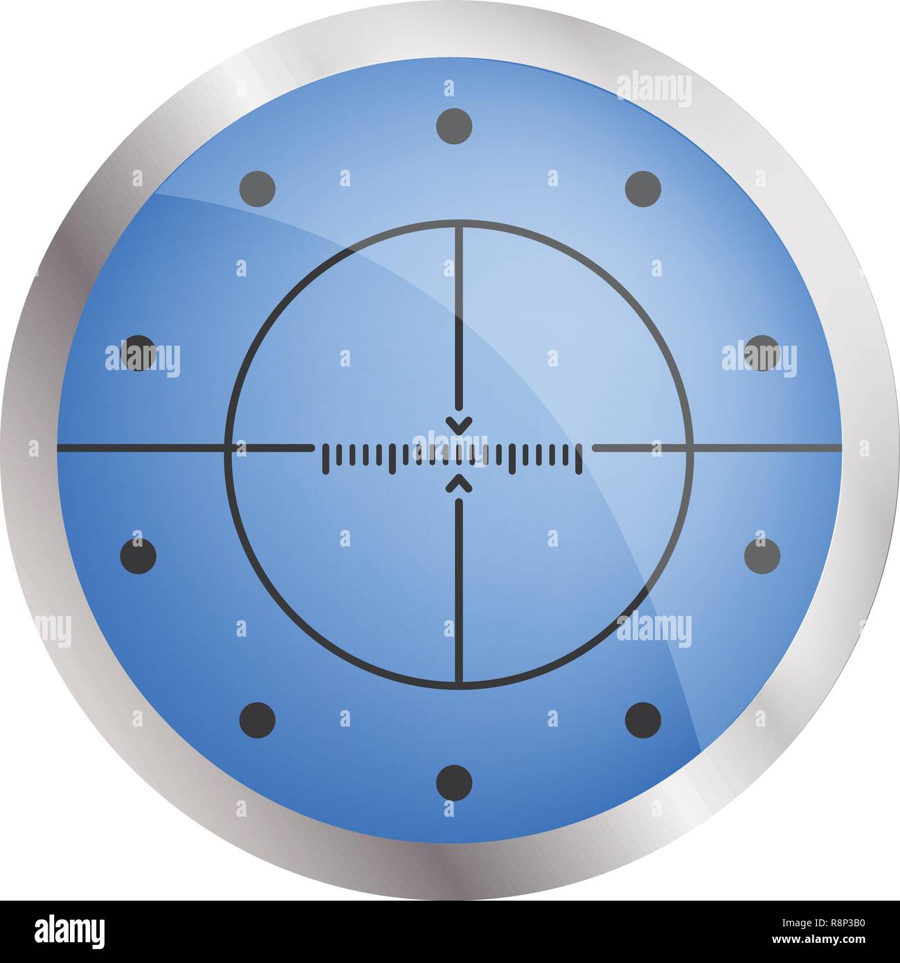 Crosshair target icon, realistic style Stock Vector Image & Art - Alamy