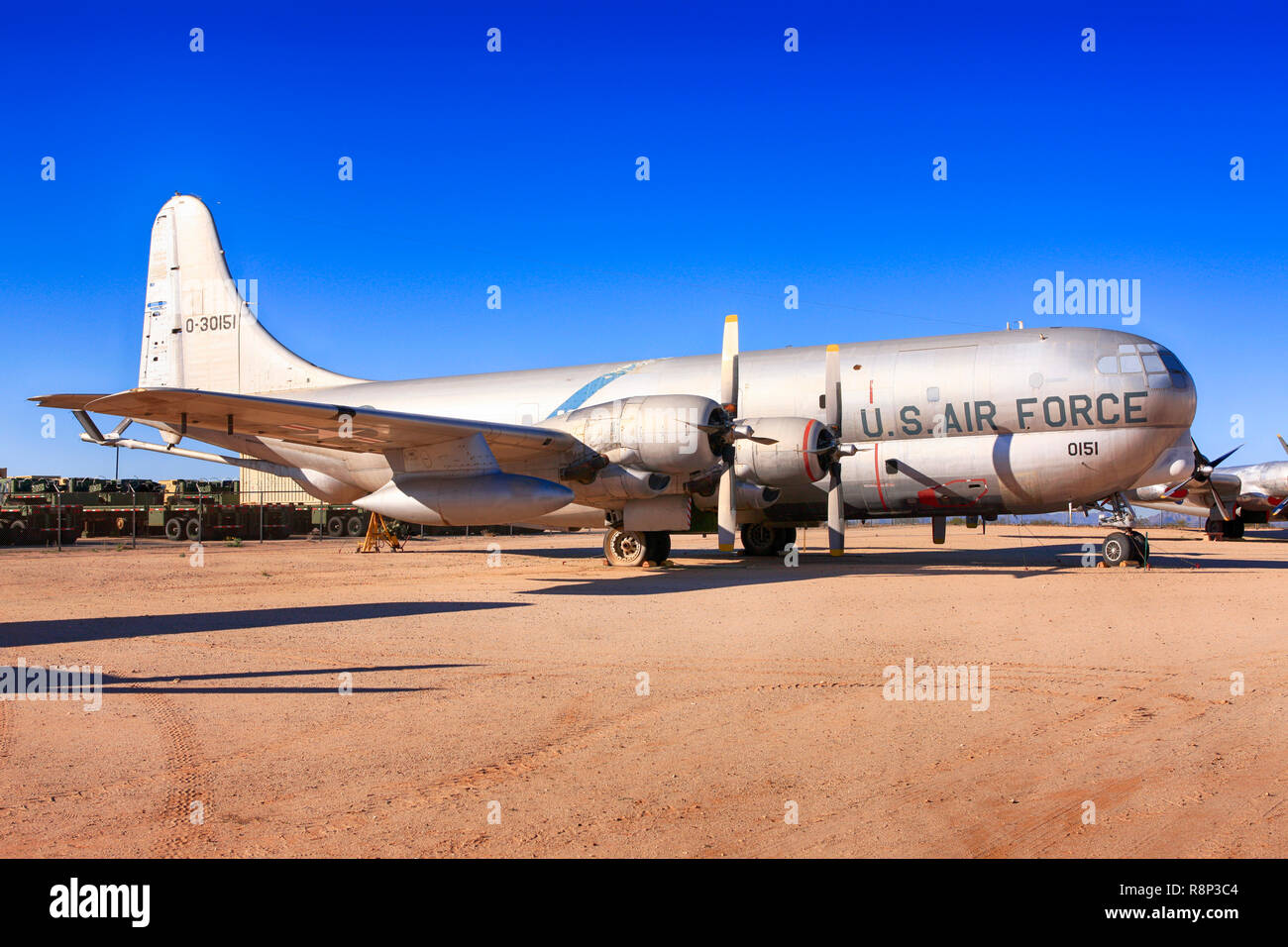 1951 Boeing KC-97 Stratofreighter flight refuelling plane on display at the Pima Air & Space Museum in Tucson, AZ Stock Photo