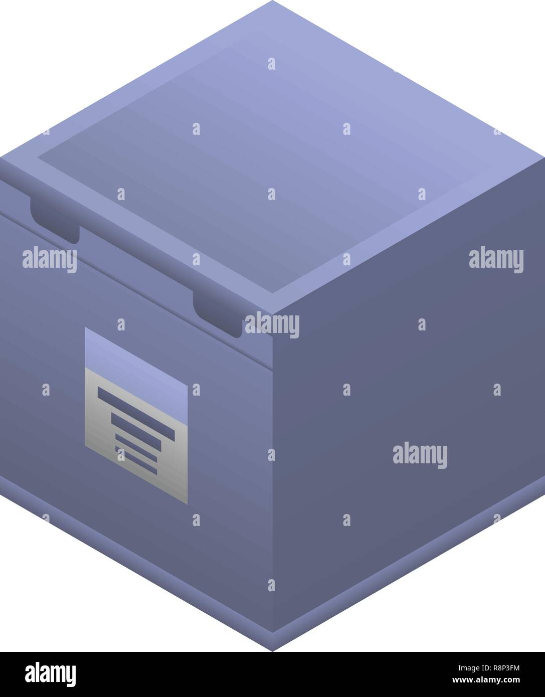 Smart fridge icon, isometric style Stock Vector