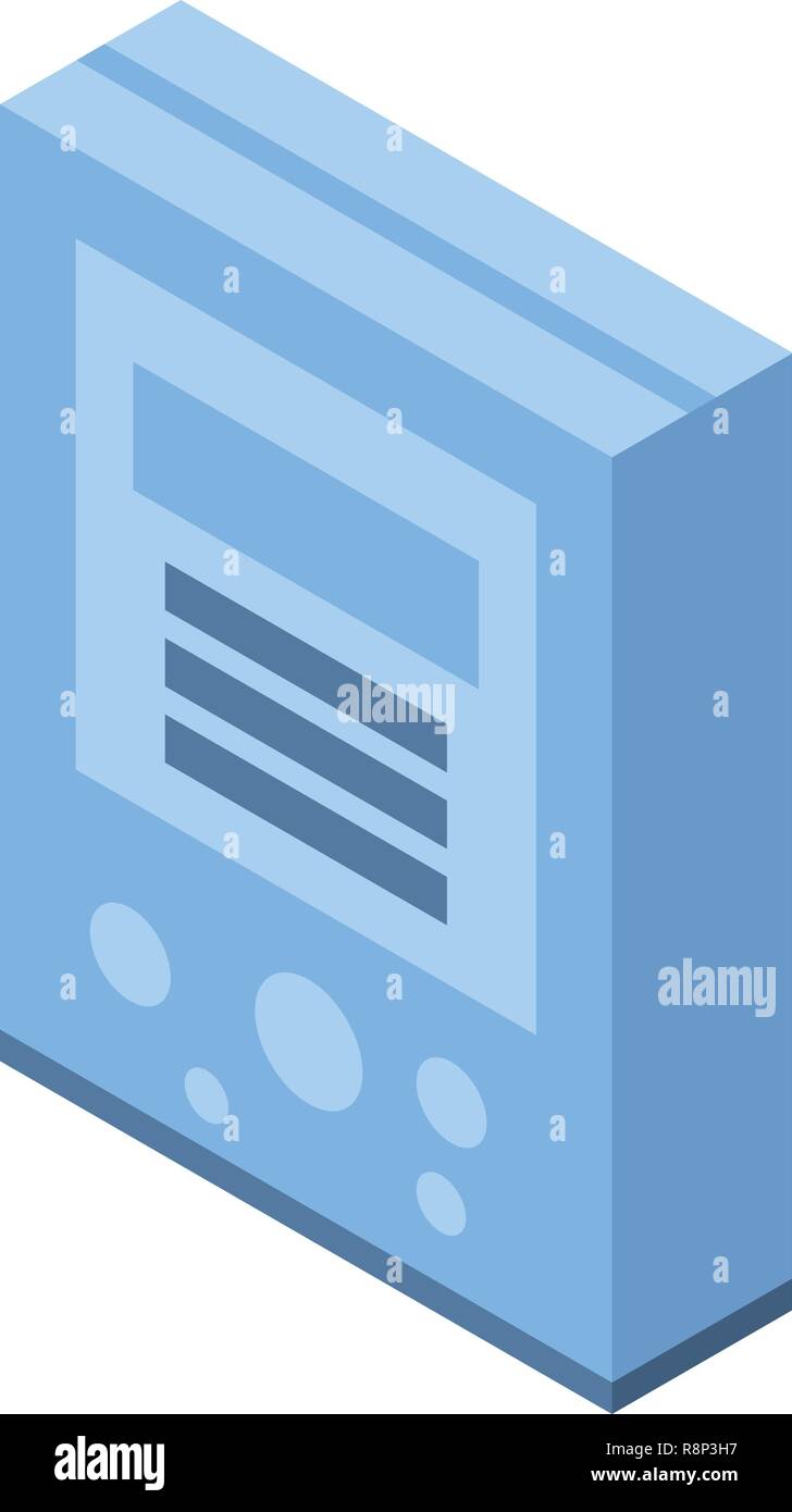 Detergent packaging icon, isometric style Stock Vector