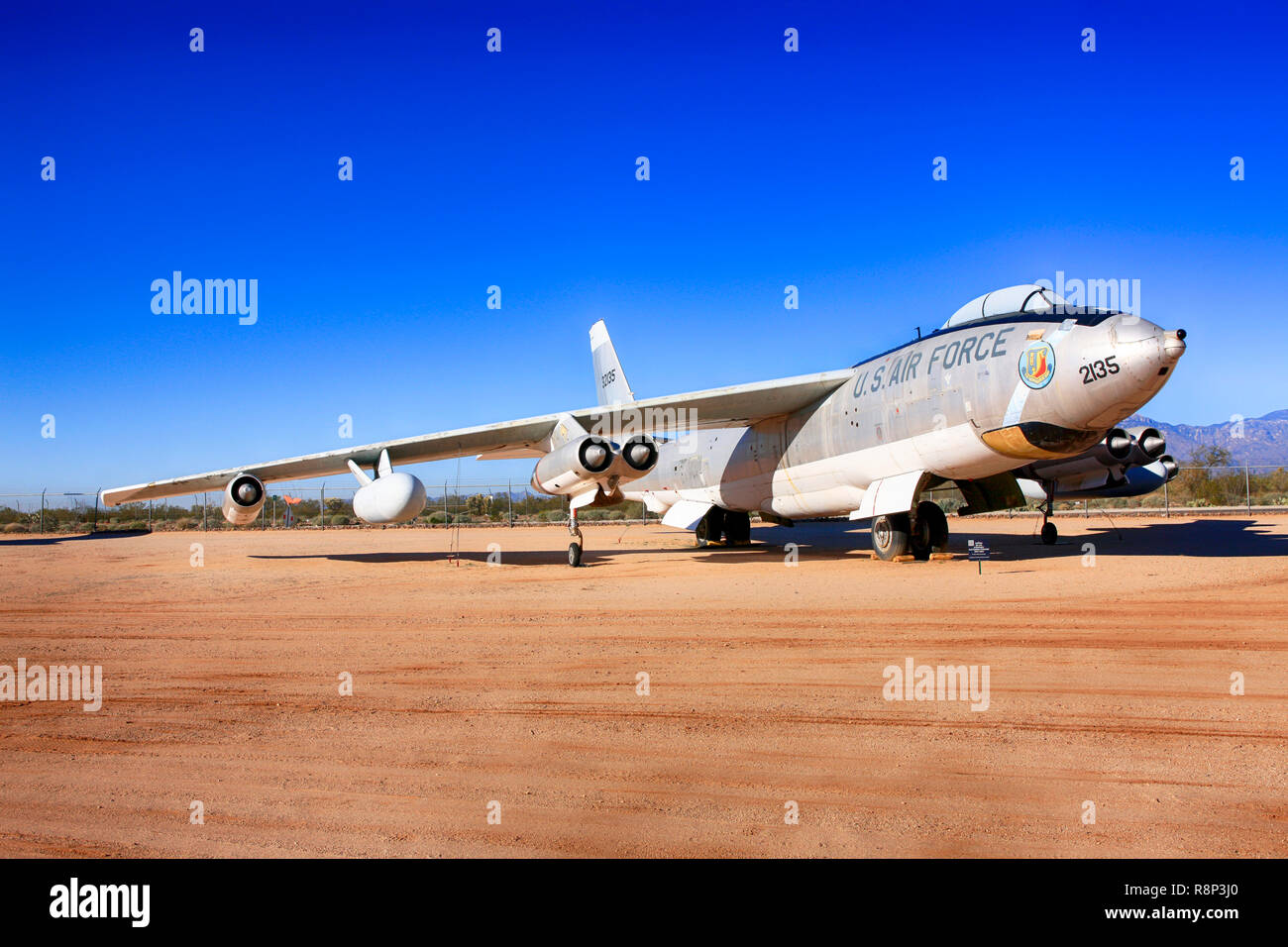 1947 Boeing B-47 Stratojet long-range strategic bomber plane on display at the Pima Air & Space Museum in Tucson, AZ Stock Photo