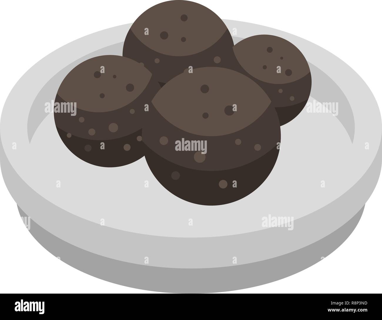 Propolis balls icon, isometric style Stock Vector