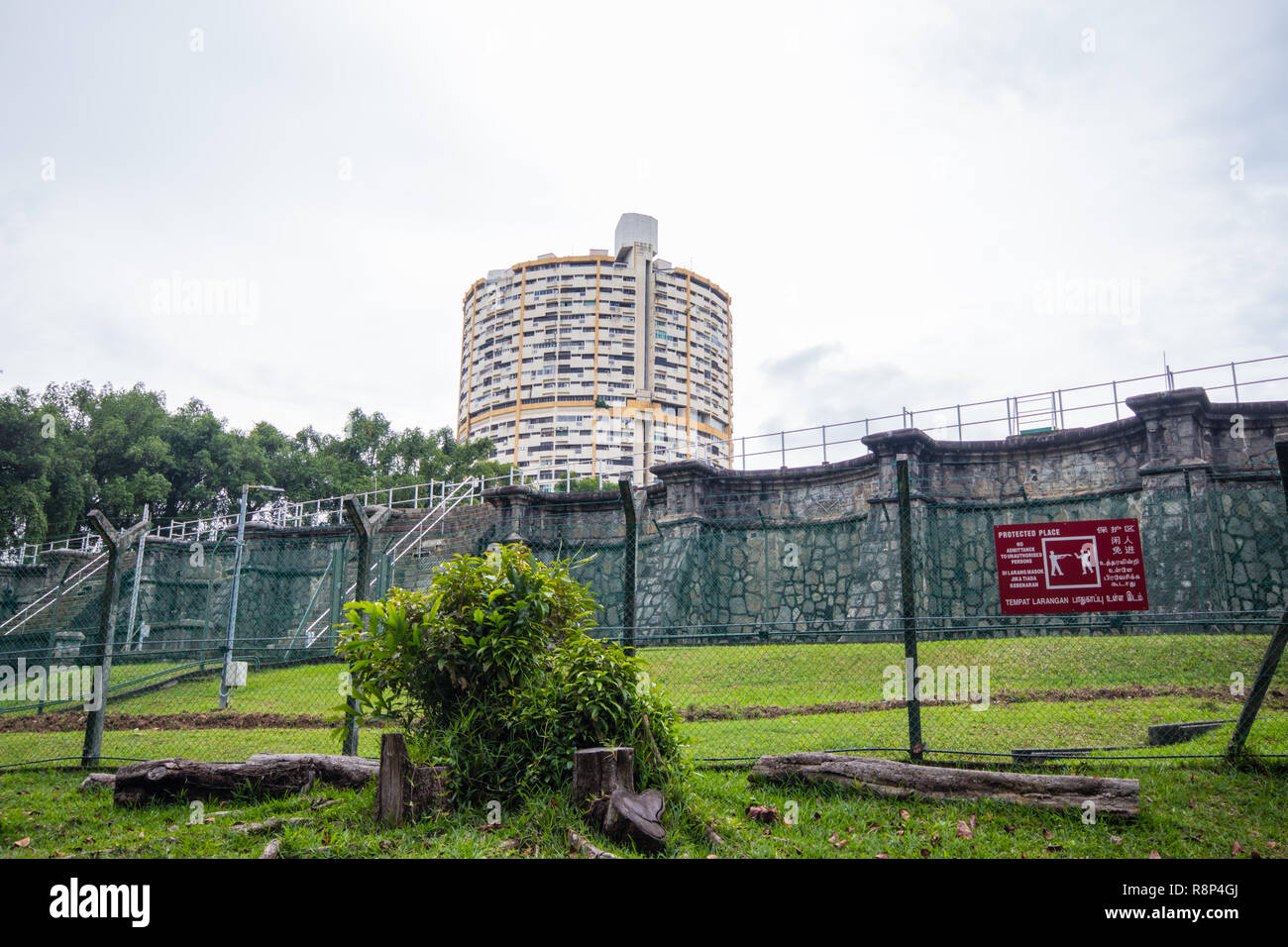 View of Pearl Bank Apartments from Pearl's Hill City Park, Outram Park