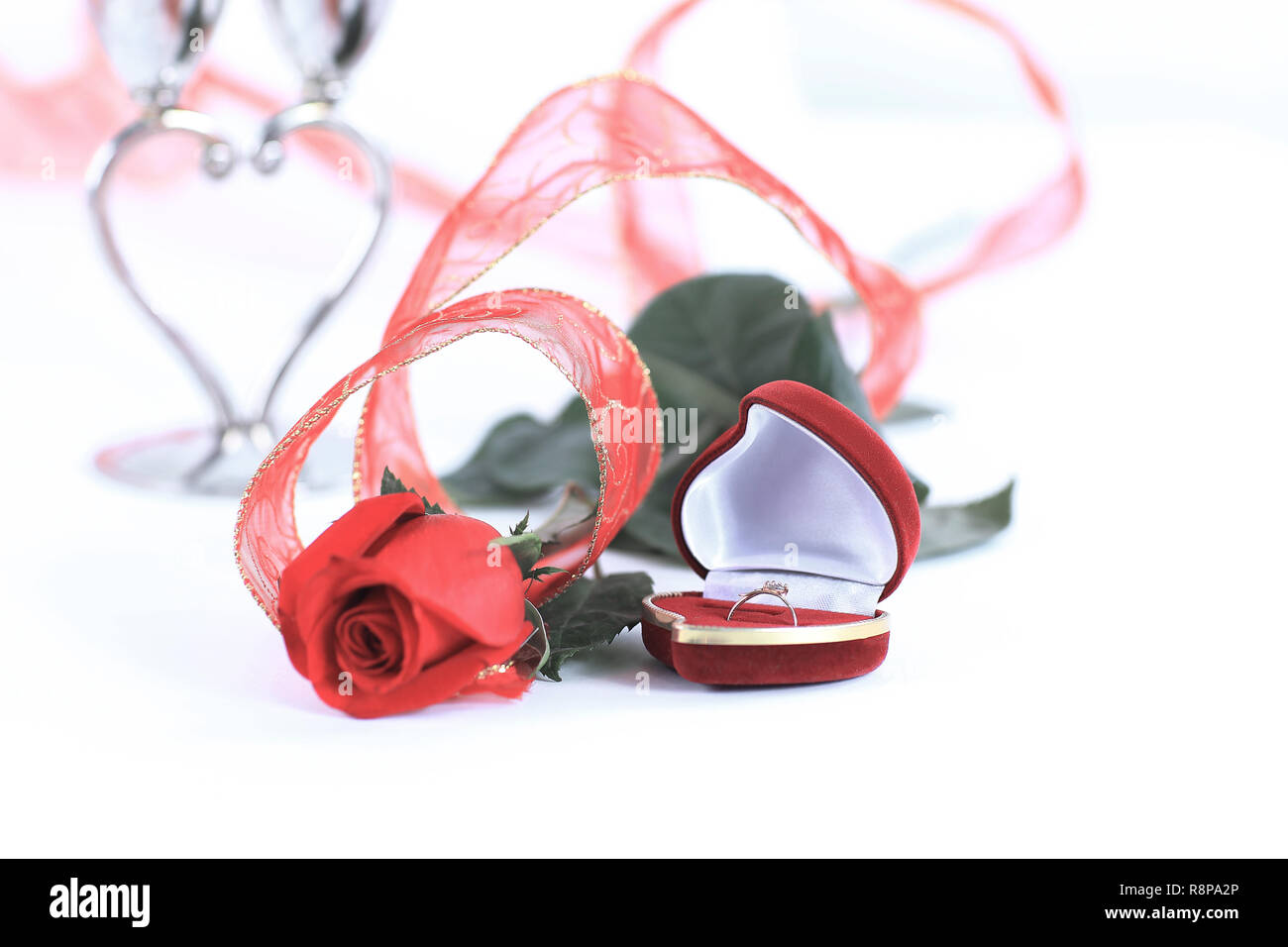 close up.a festive song for Valentine's day Stock Photo