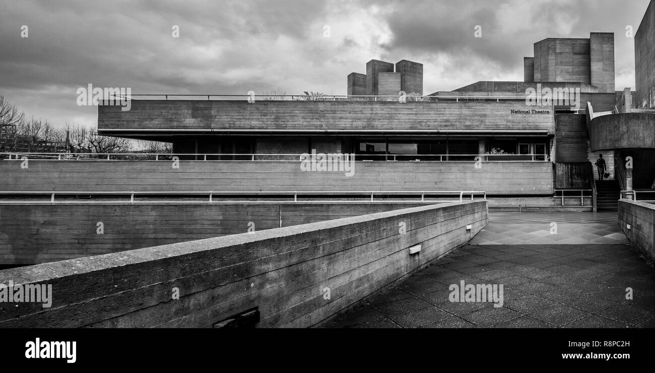 Brutalist architecture national theatre hi res stock photography and