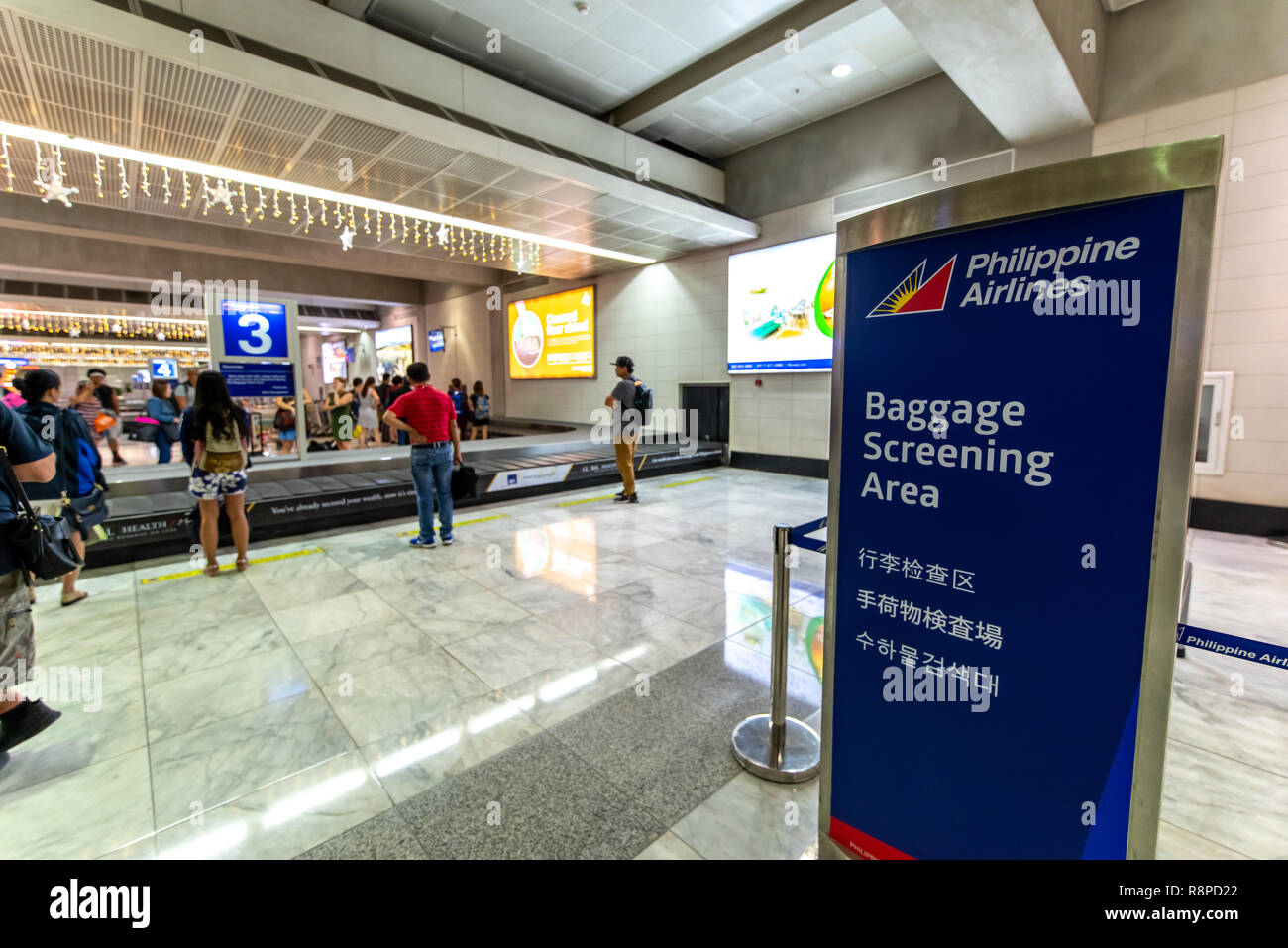 Nov 23, 2018 People waiting Baggage on the Manila Airport NAIA 2 terminal, Metro Manila