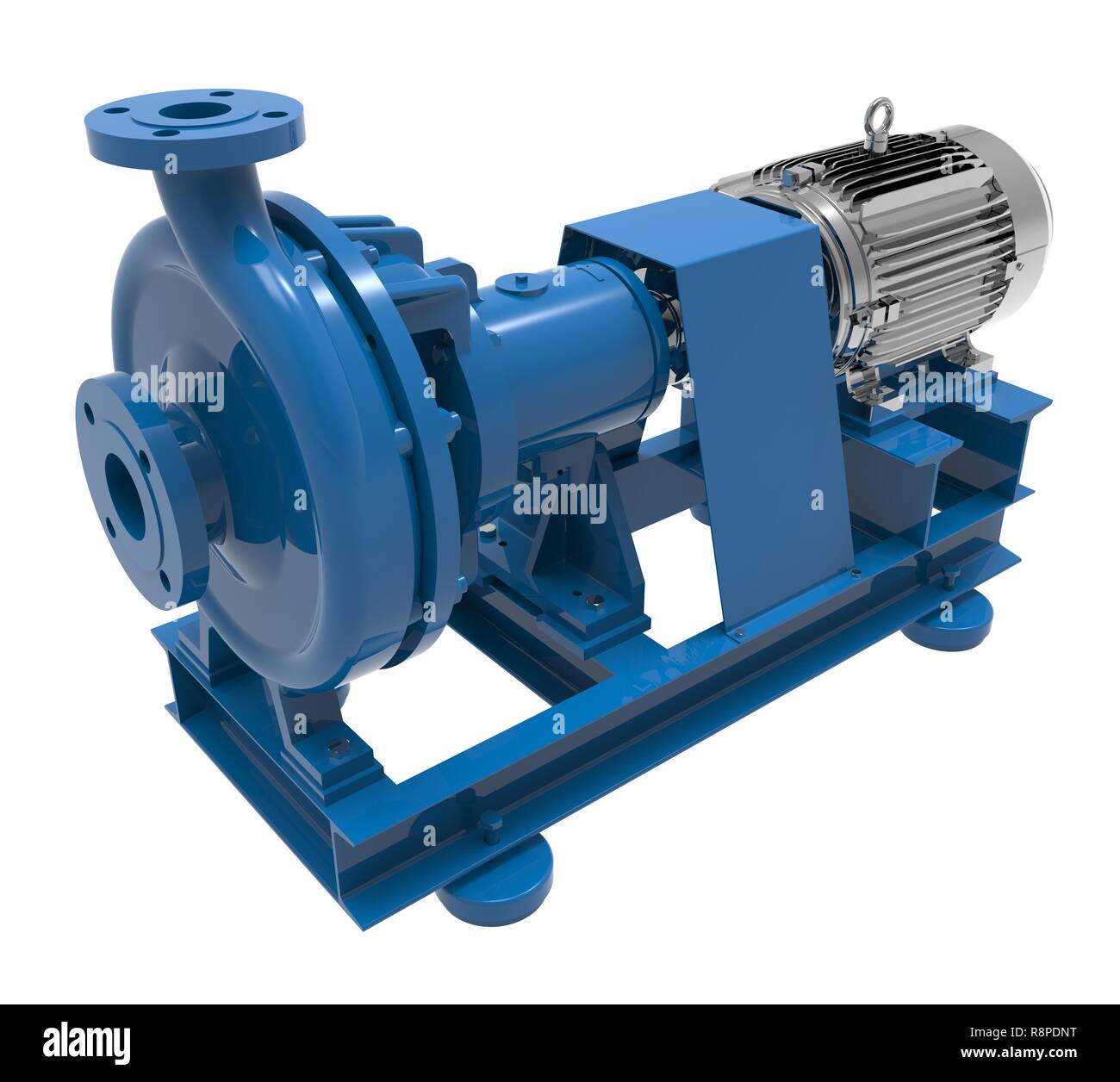 Electric water pump 3d illustration isolated on the white background Stock  Photo - Alamy