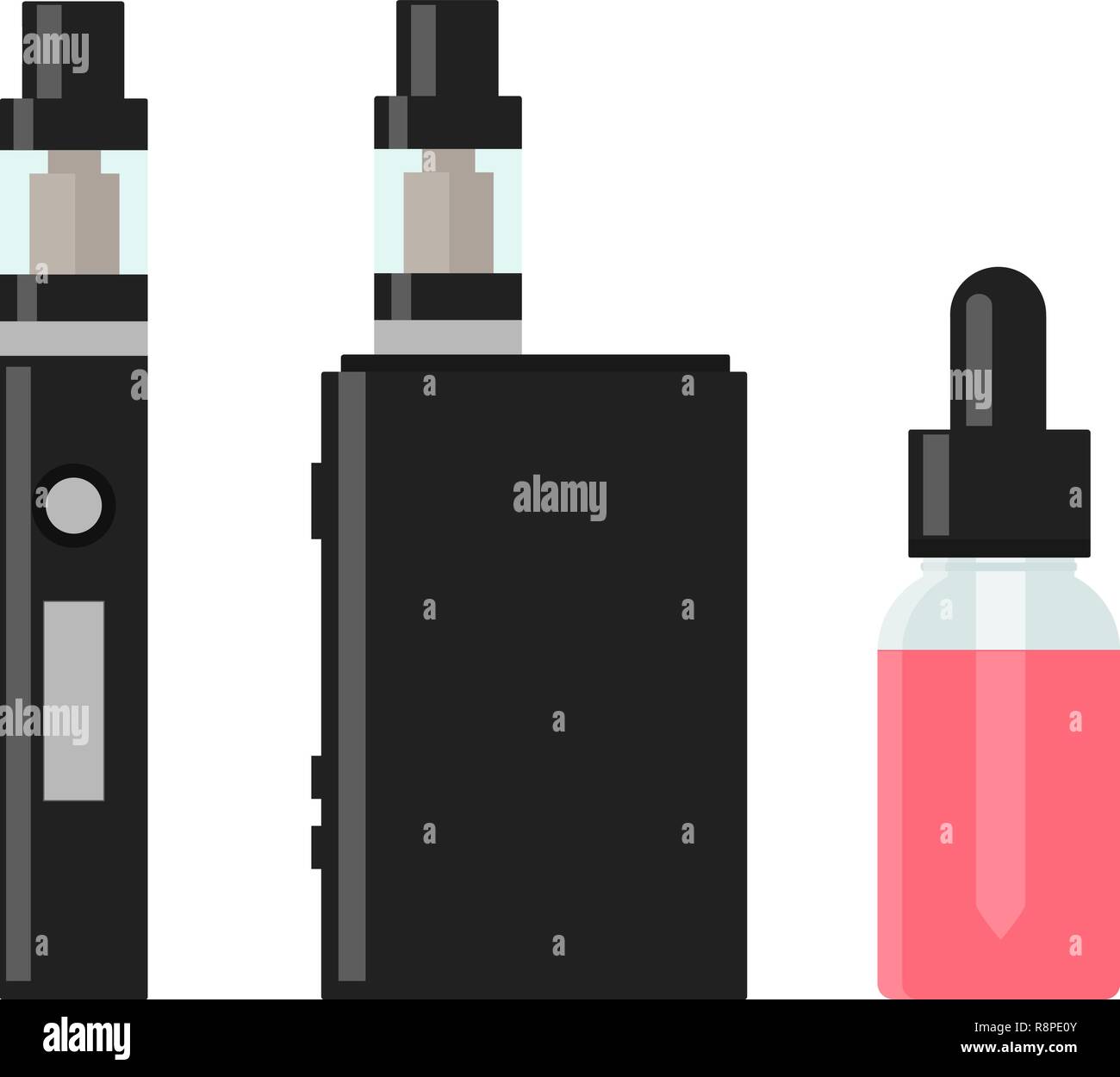 elfbar nachfüll pod läuft aus Vaping device and accessory. Electronic cigarette and bottles with vape  liquid. e- liquid, e-juice. Mockup of Vape bottle with liquid. Isolated  vector Stock Vector Image & Art