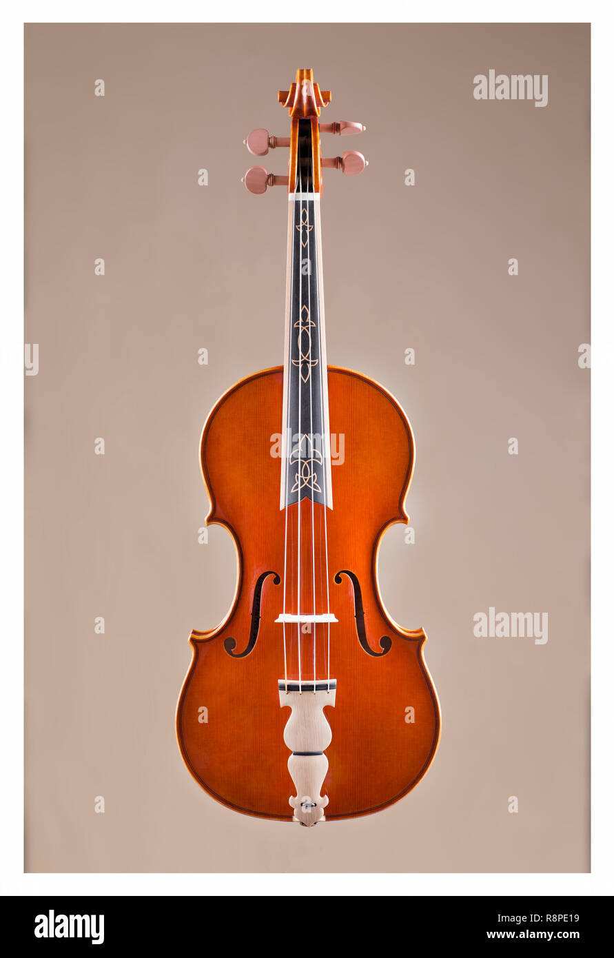 Baroque Violin Stock Photo