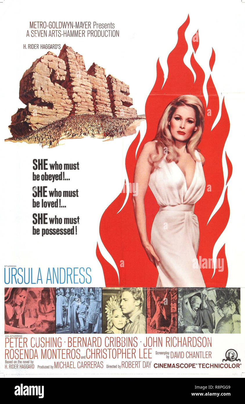 Ursula Andress,  'She' (1965) Hammer Films  Poster File Reference # 33635 546THA Stock Photo