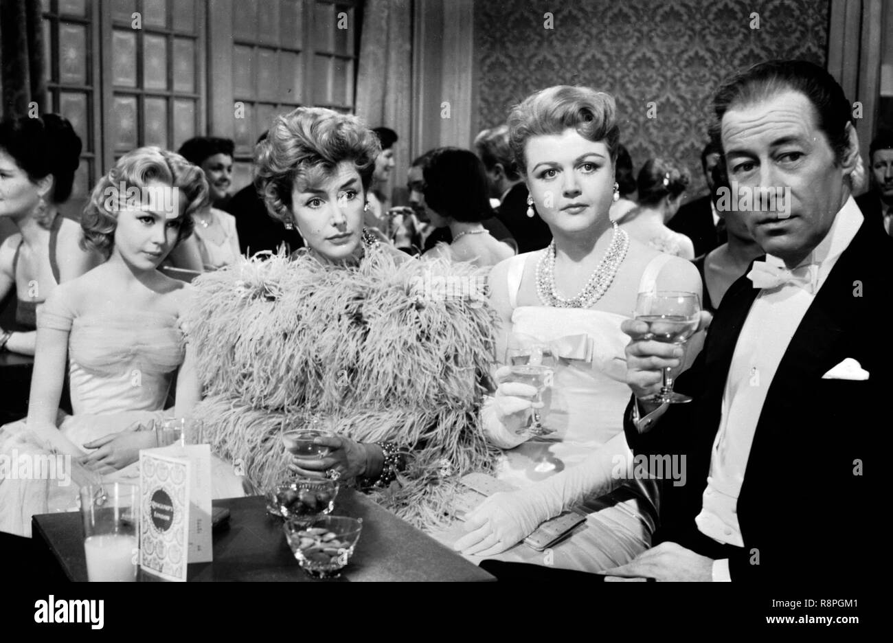 Sandra Dee, Kay Kendall, Angela Lansbury, Rex Harrison,  'The Reluctant Debutante' (1958) MGM  File Reference # 33635 616THA Stock Photo