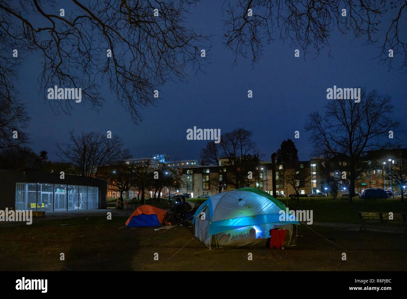 Homeless Tents Oppenheimer Park Dtes Vancouver British Columbia Canada Stock Photo Alamy