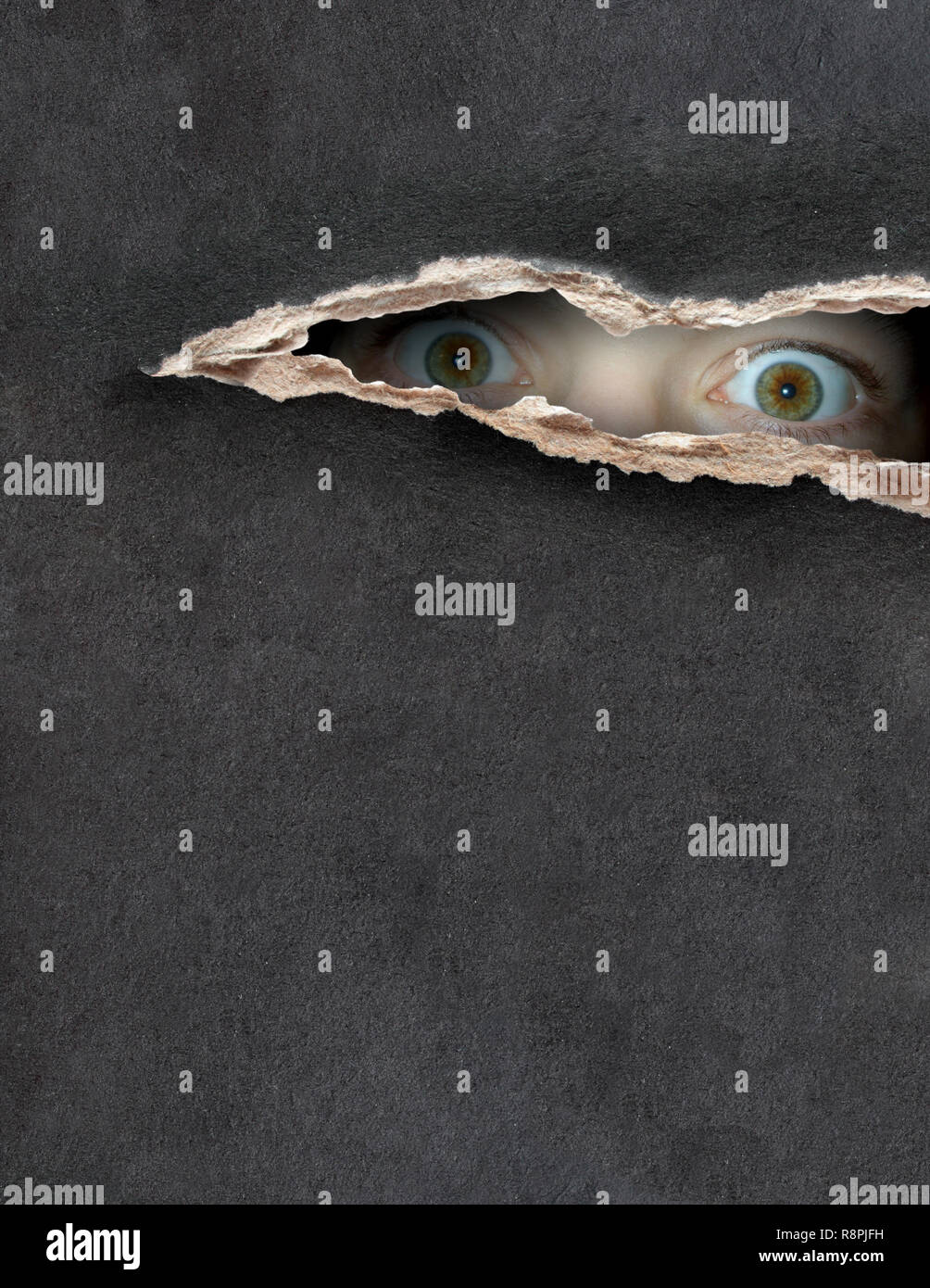 Dark series - a look from darkness Stock Photo