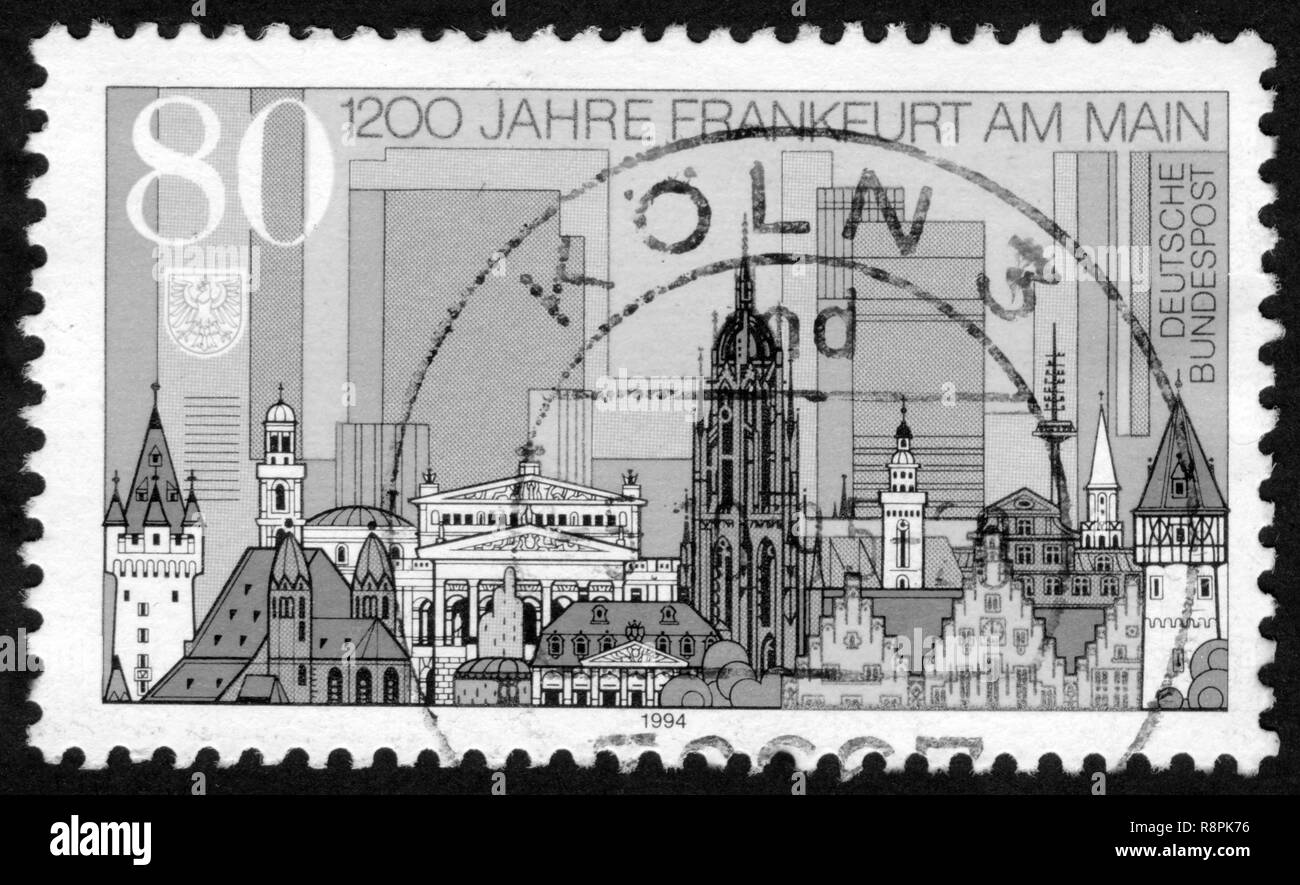 Stamp print in Germany Stock Photo Alamy