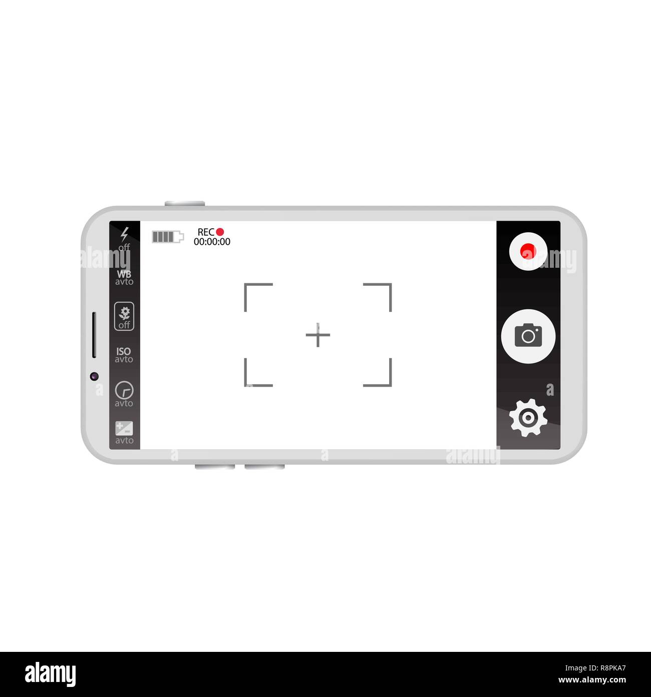 Mobile viewfinder video Stock Vector