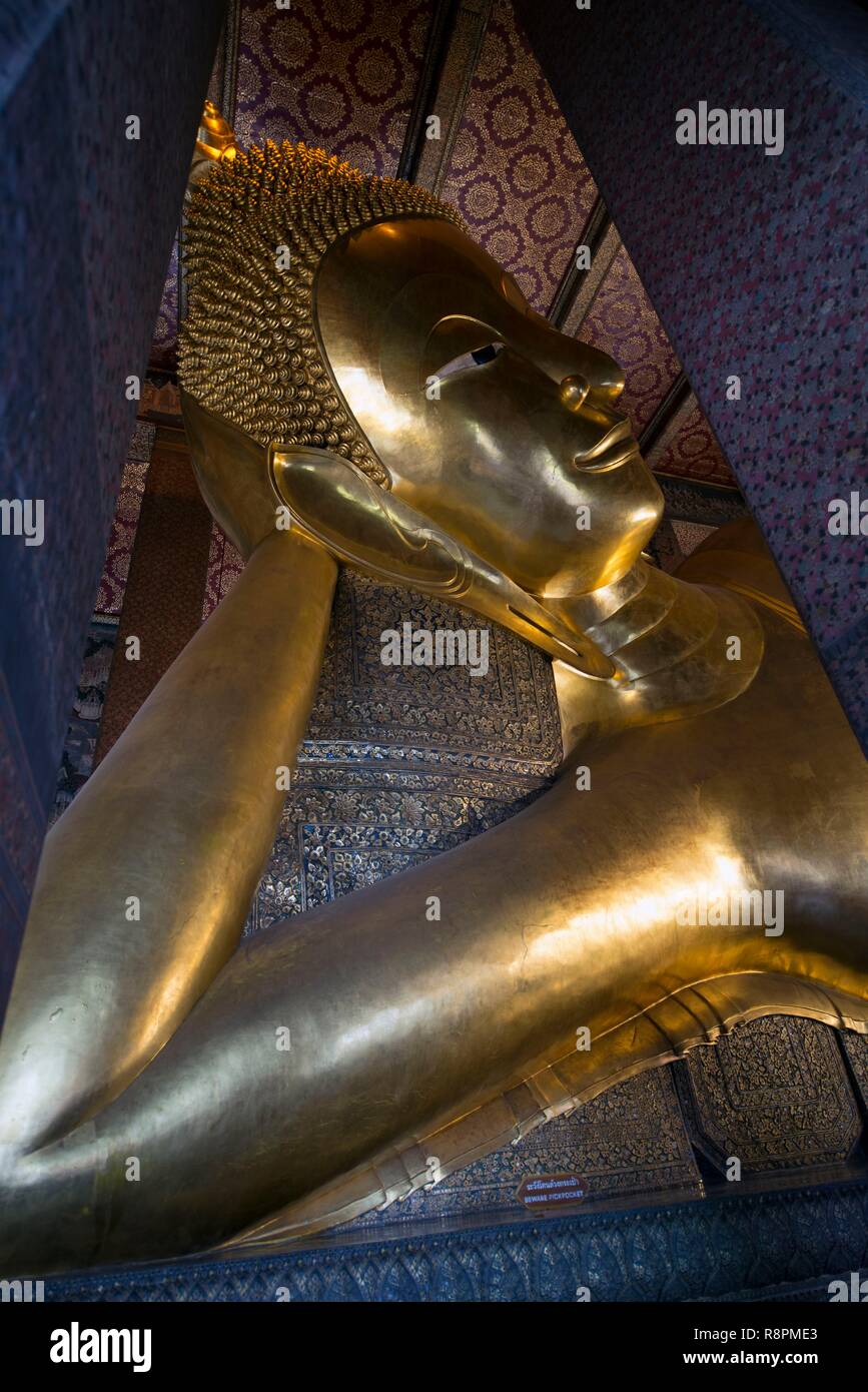 Thailand, Bangkok, Wat Pho, temple of Reclining Buddha Stock Photo - Alamy