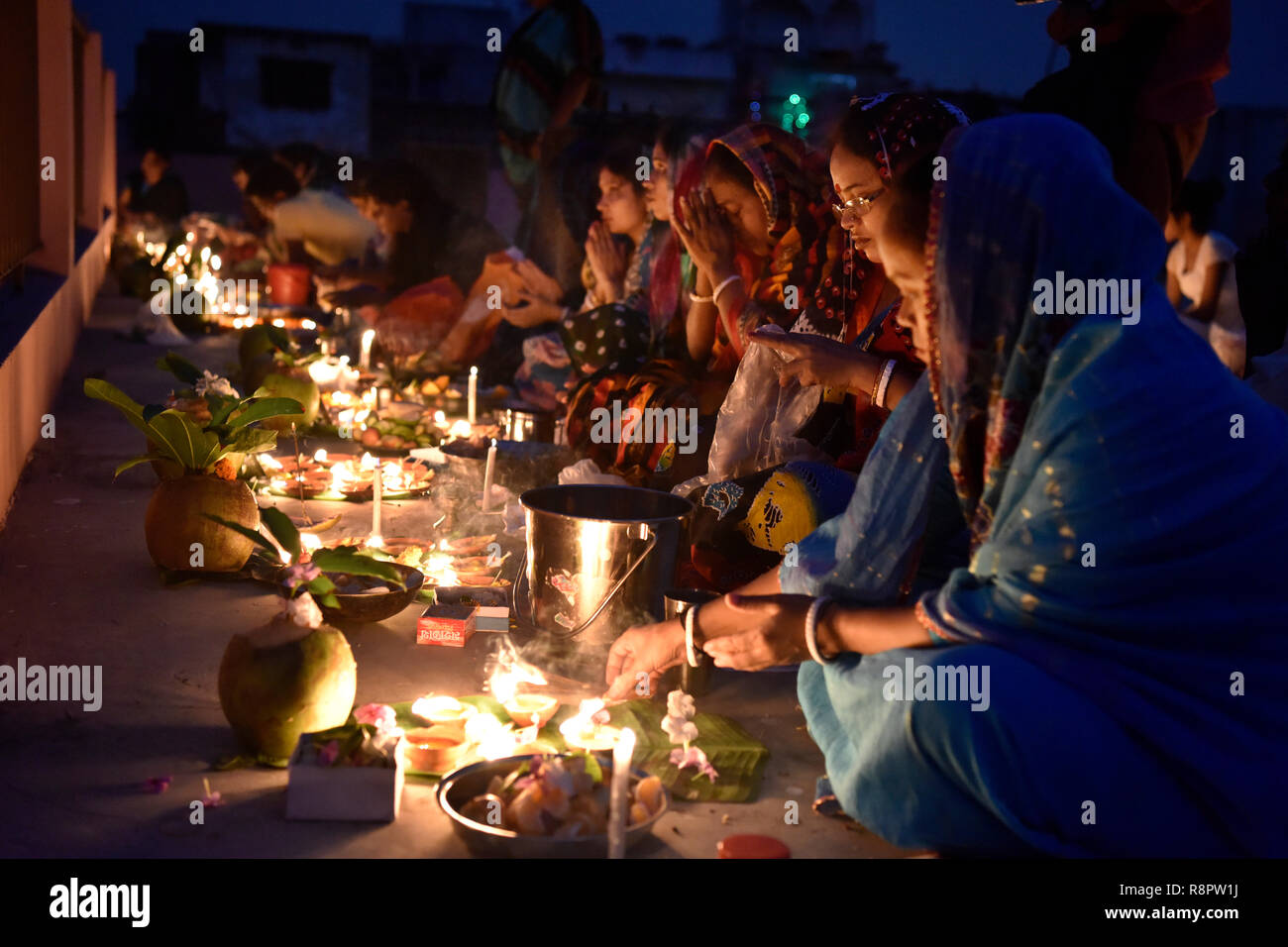 Dhaka, Bangladesh November 08, 2016 Thousands of Hindus sit with