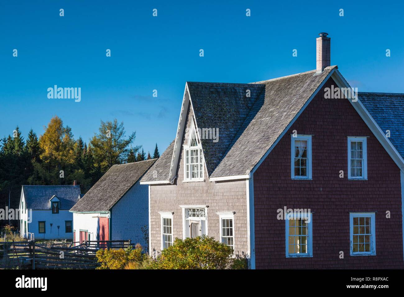 Canada, Quebec, Gaspe Peninsula, New Richmond, Duthie Point, former 18th century Scottish-English settlement, house Stock Photo