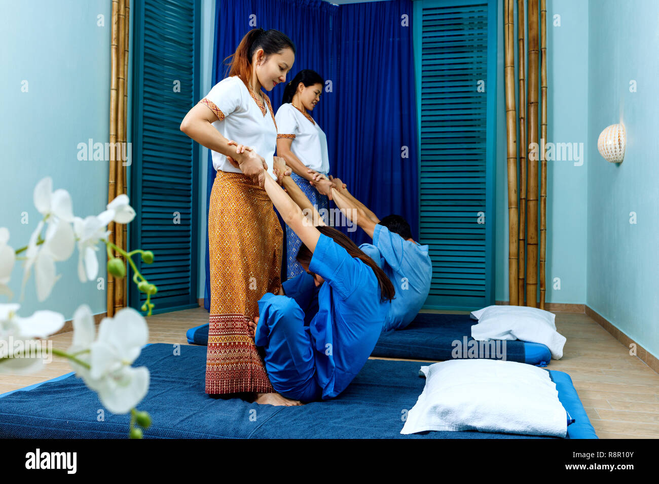 Beautiful asian women doing yoga hires stock photography and images Alamy
