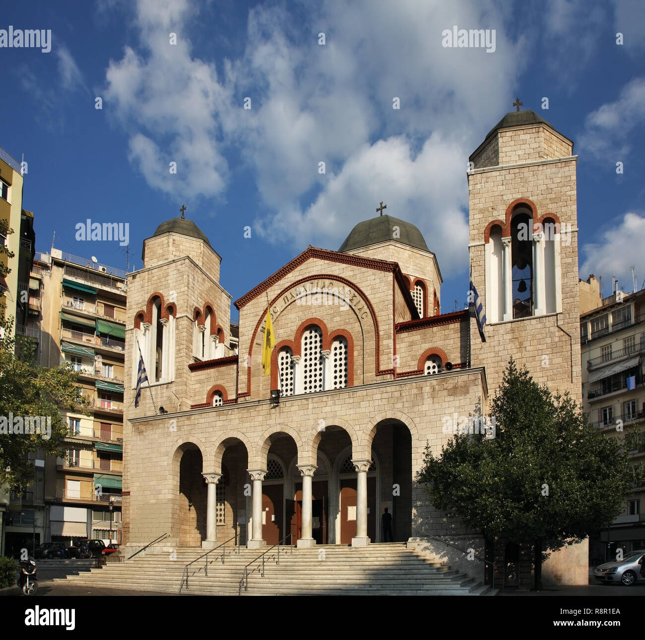 Church of Blessed Virgin Mary - Panagia Dexia in Thessaloniki. Greece Stock Photo