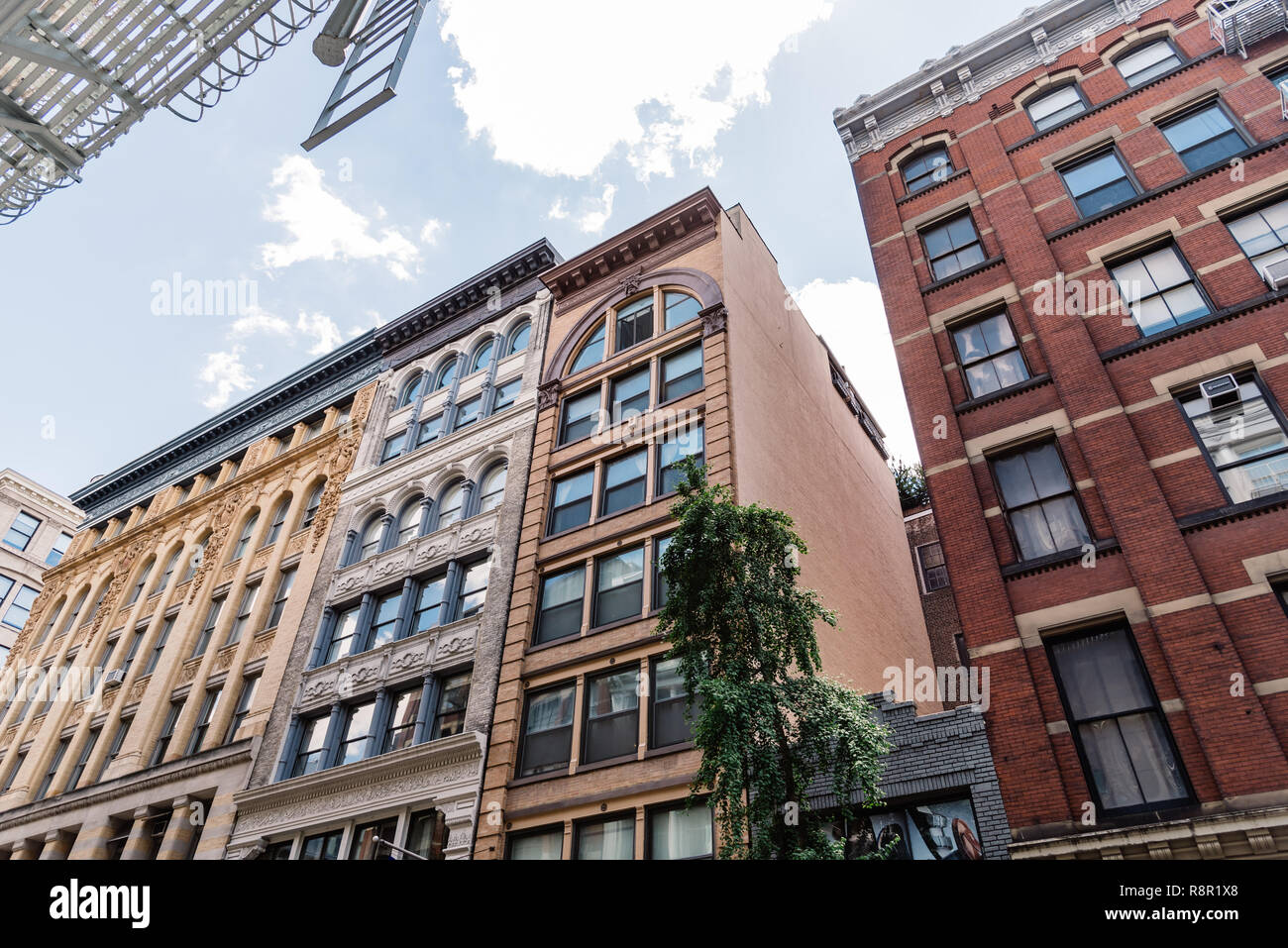 Typical buildings in Soho Cast Iron historic District in New York City Stock Photo