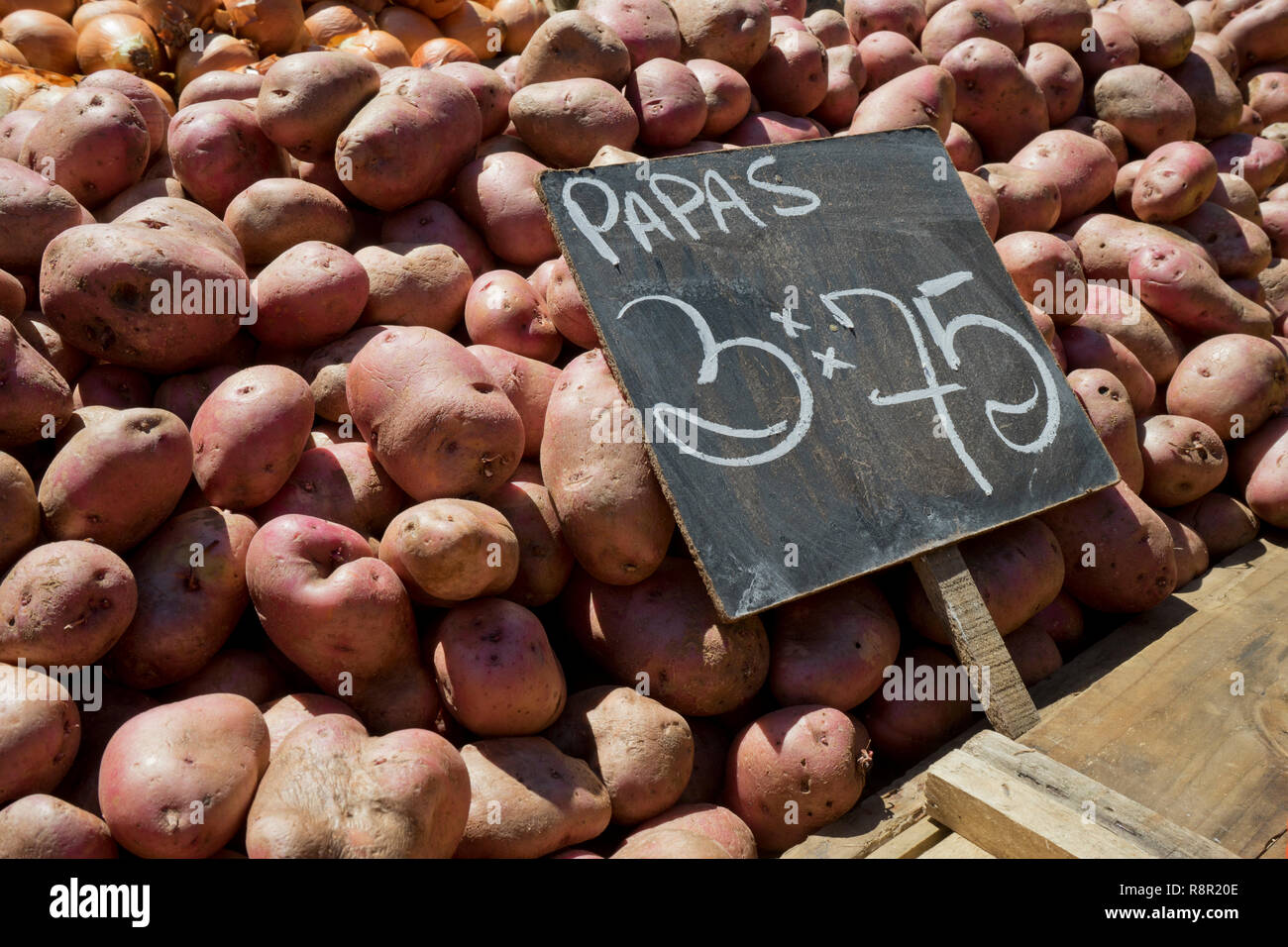 Fruits and vegetables street market in Montevideo,Uruguay,South America