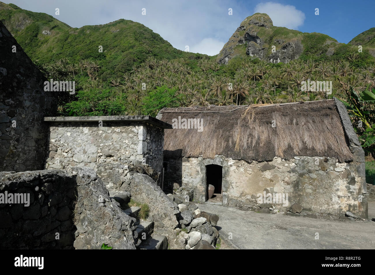 Traditional Sinadumparan Ivatan Houses Made In Rubble Masonry Stone Set 