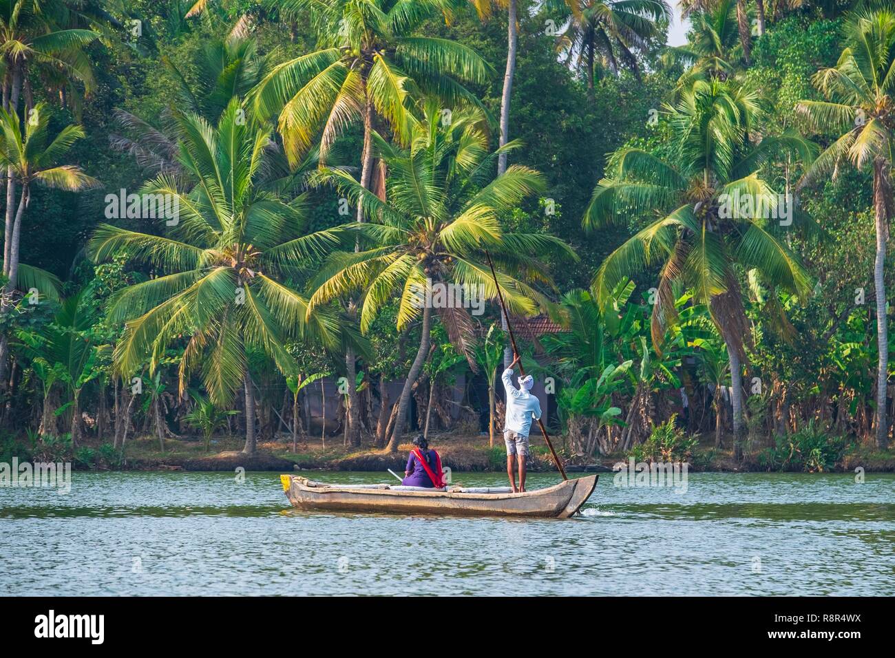 India, state of Kerala, Kollam district, Munroe island or Munroturuttu