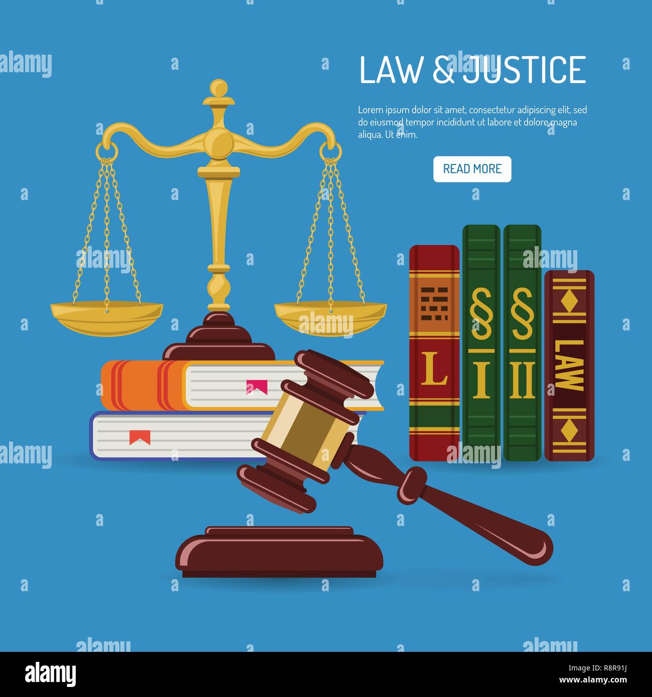 Law and Justice Concept Stock Vector Image & Art Alamy