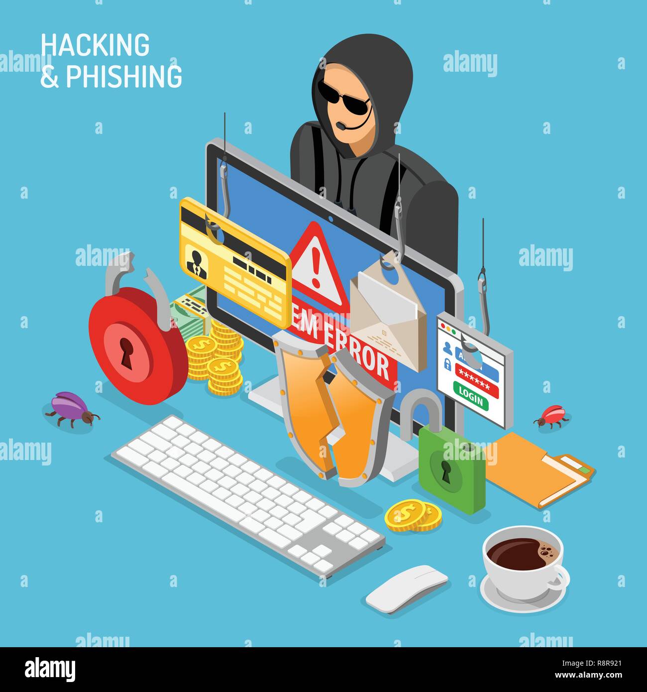 Computer hacker card Stock Vector Images - Page 2 - Alamy