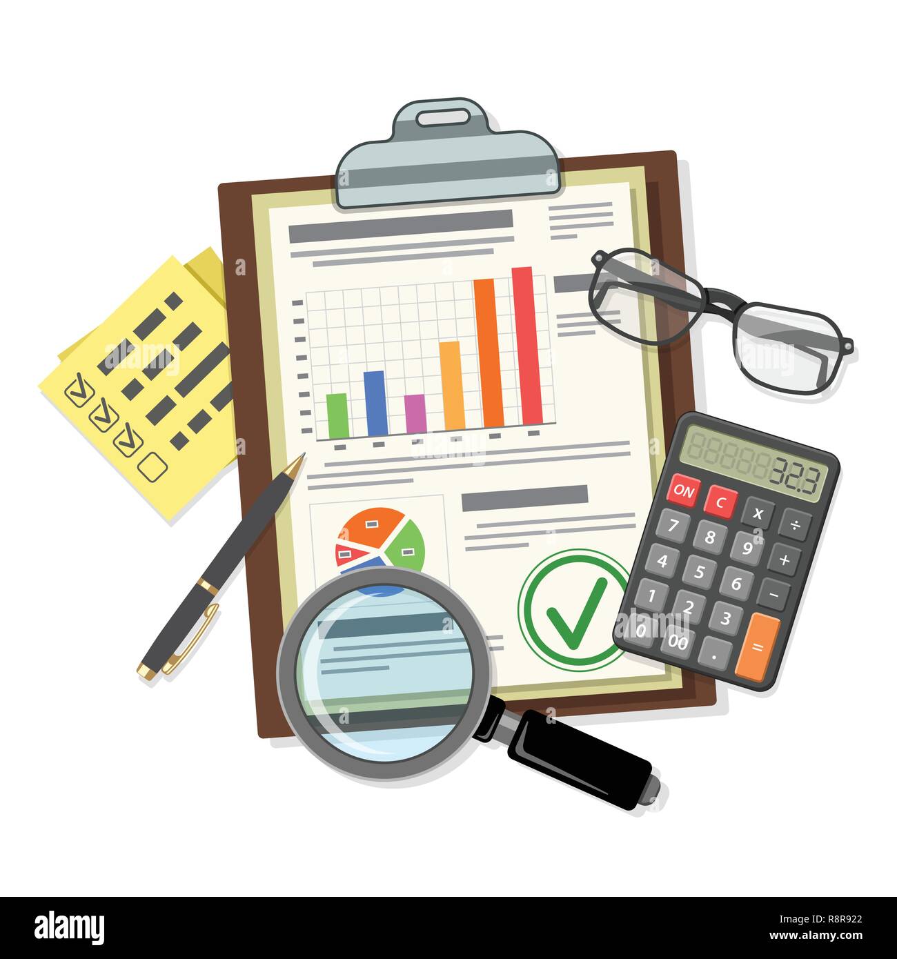 Auditing, Tax process, Accounting Concept Stock Vector Image & Art - Alamy
