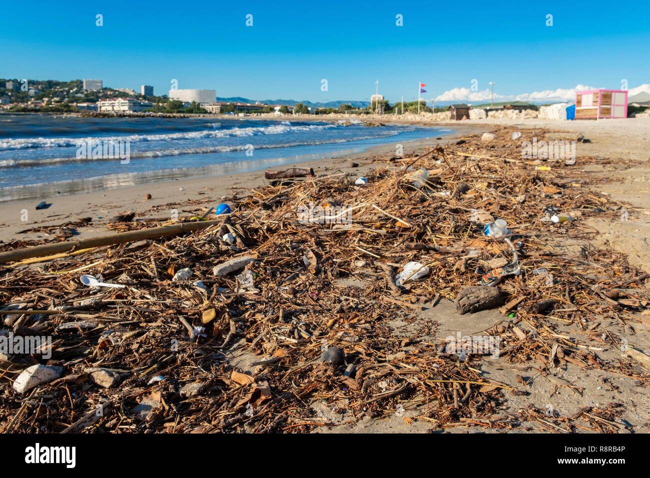 Marseille France Beach On Mediterranean Stock Photos