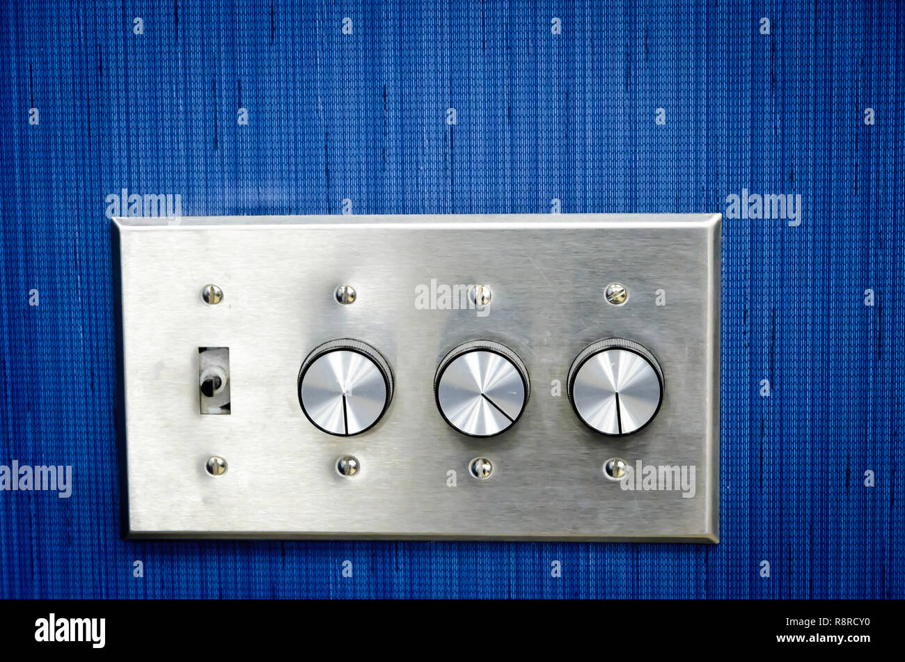 110/120 light switches in a commercial setting Stock Photo Alamy